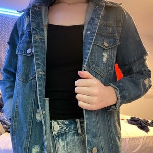 Oversized denim jacket